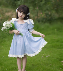 Charlotte Baby Blue Linen Dress