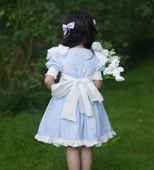Charlotte Baby Blue Linen Dress